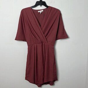 BCBGeneration Juto Kimono Sleeve Mauve Faux Wrap Dress